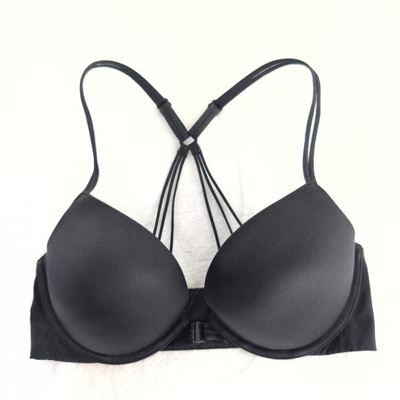 Victoria's Secret Very Sexy Pushup Bra Indy Straps Black Size 34D - Picture 1 of 8